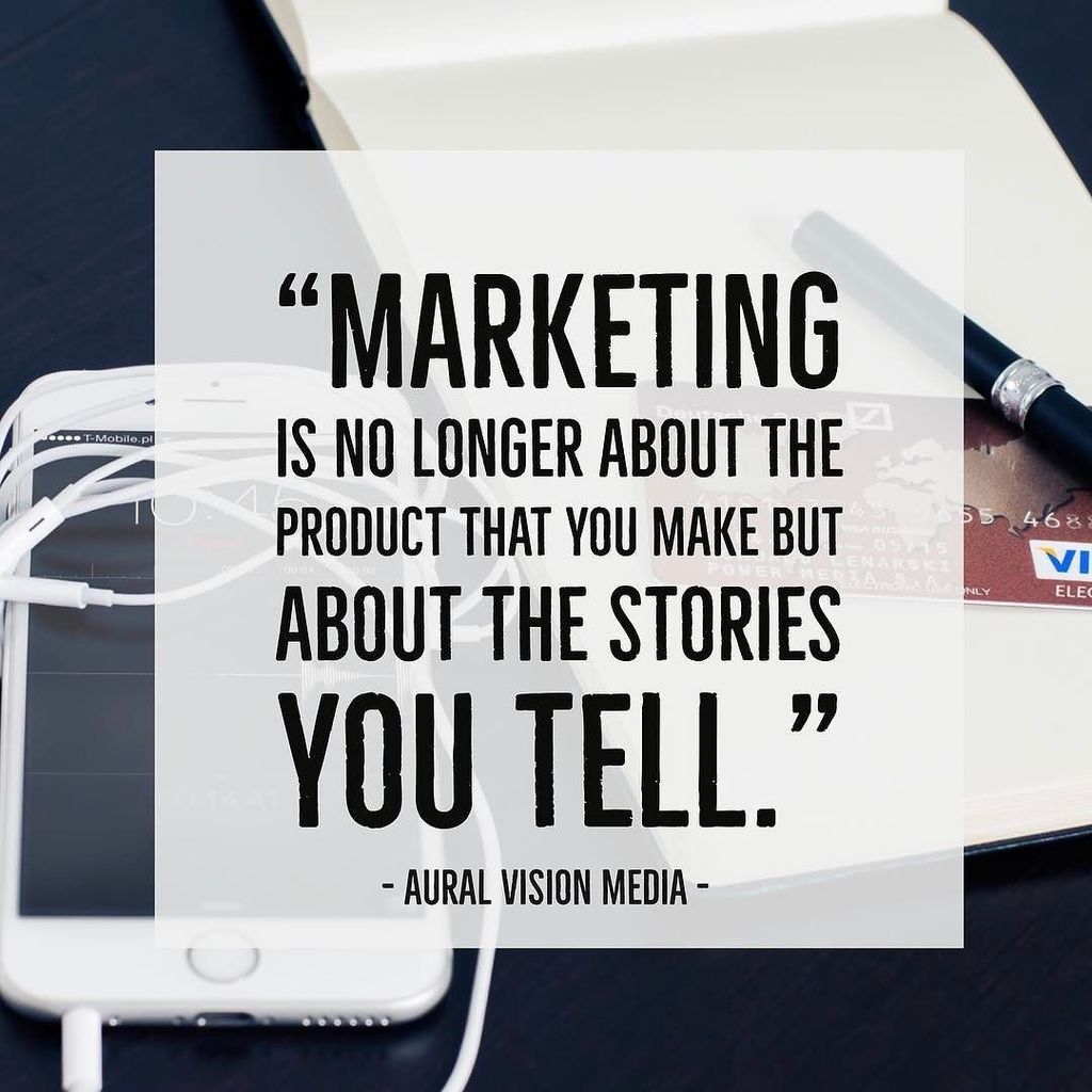 AuralVision_'s tweet photo. "Marketing is no longer about the product that you make but about the stories you tell."
- Seth Godwin https://t.co/vgar0Tukxg https://t.co/Ao8pFZN3MA