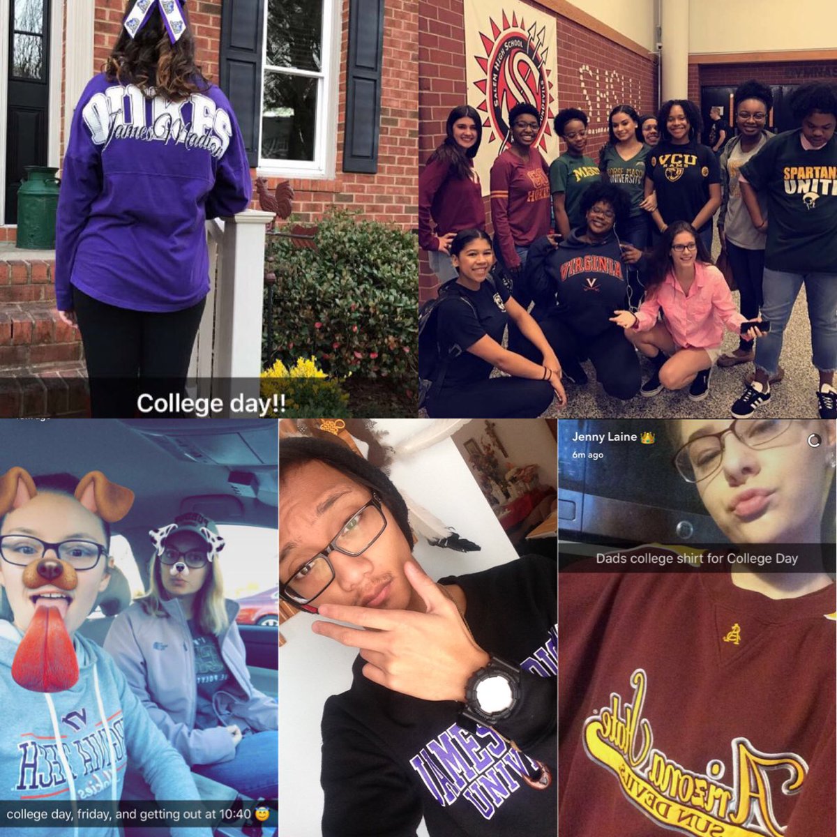 SalemSCA's tweet photo. What a great way to end the last spirit week of the school year with college day! Have a fun and safe Spring break SunDevils! ✨🌻 #shssw2017 https://t.co/ed6AjKQMvO