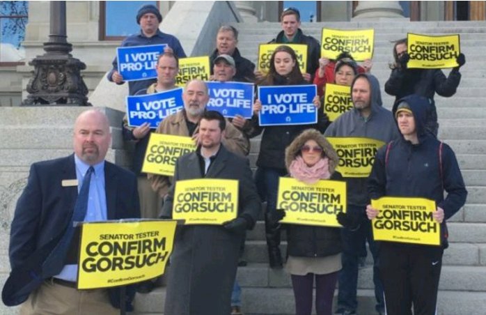 Thanks to all the #ProLife advocates who took steps to #ConfirmGorsuch in #Helena, #Montana! #SCOTUS #Victory #GorsuchConfirmed