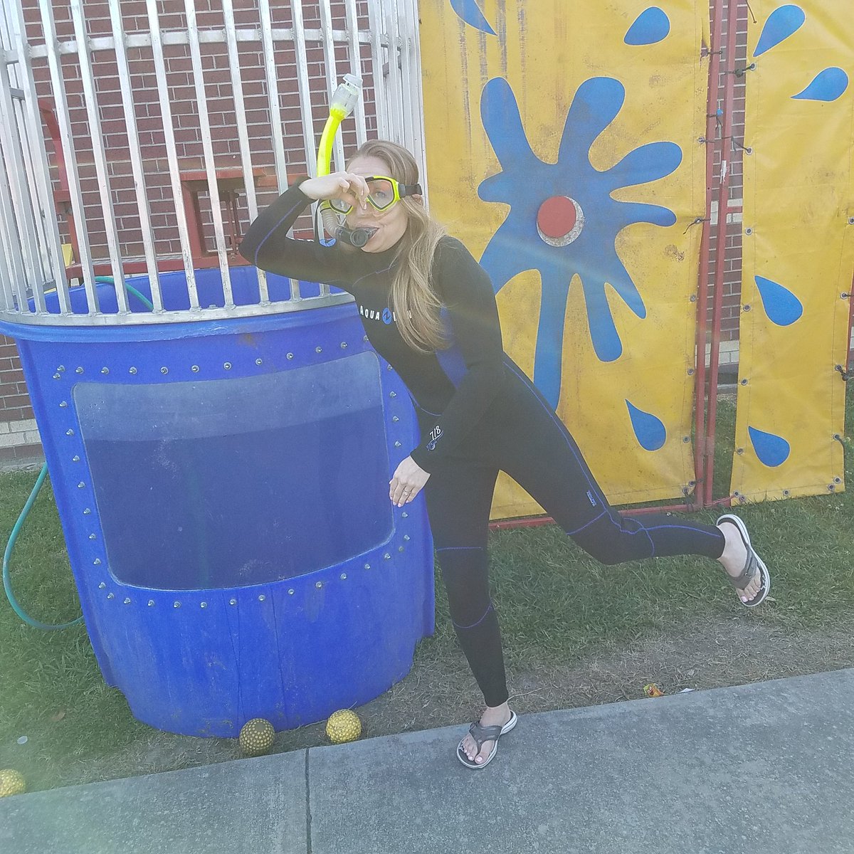 Come get Mrs. Palmer wet! #creechpride