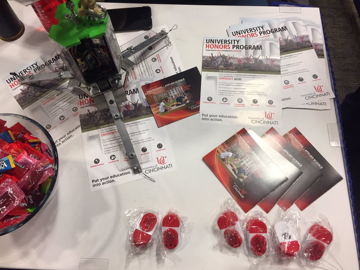 Baerocats's tweet photo. Spreading the good word of @uofcincy and @UC_CEAS at #StudentLaunch https://t.co/oP3yU77C5s