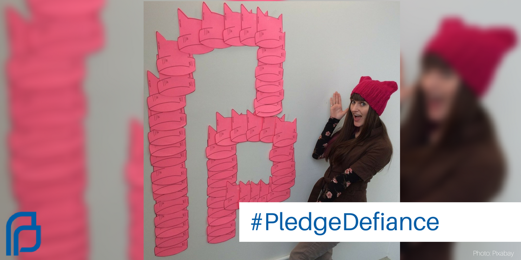 PPDelaware's tweet photo. #PledgeDefiance ends 4/9 at midnight! Embrace your opportunity to fight for reproductive health care. Donate today! https://t.co/X7jUnTqeW7 https://t.co/nA0QSEcE8B
