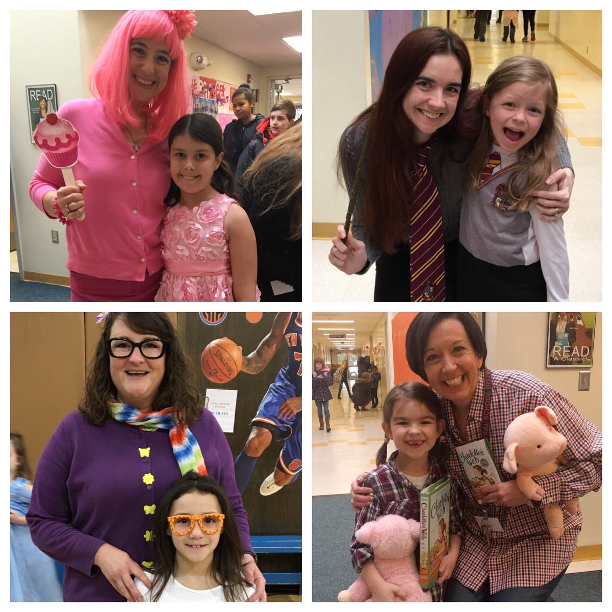 BurstConsulting's tweet photo. Ts and Ss dress alike for character day! #Pinkilicious #Fern #JunieB #Hermonie @ASatalin https://t.co/Zv17ba4q69