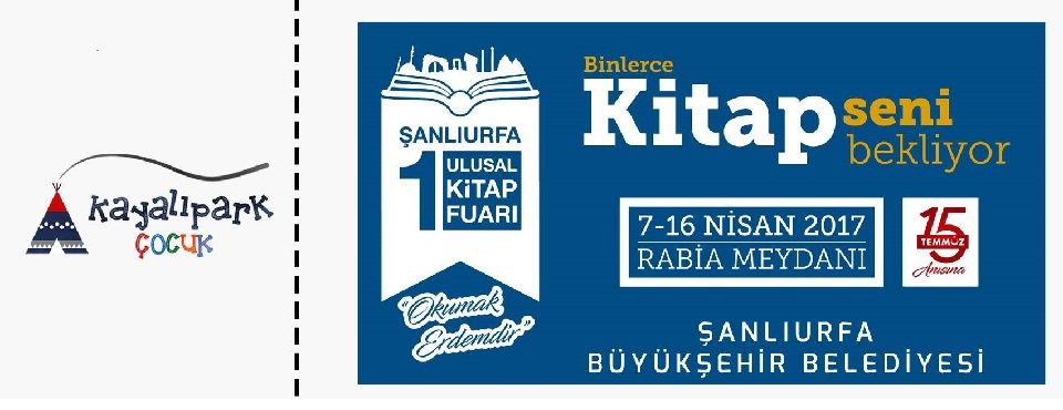 <a href="/kayaliparkkitap/">Kayalıpark Yayınları</a> Şanlıurfa 1.Ulusal Kitap Fuarında <a href="/aysegulsd/">Ayşegül Sözen Dağ</a> <a href="/vuralkaya42/">Vural Kaya</a> ile sizleri bekliyor.Kitap kazanmak için fikirdensanata.com/992-kayalipark…