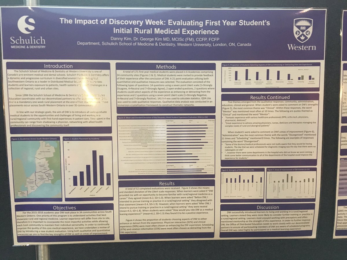 GeorgeKimMD's tweet photo. .@SchulichMedDent DEN team presenting on impact of Discovery Week @SRPCanada #srpc2017 https://t.co/alJemScN7T