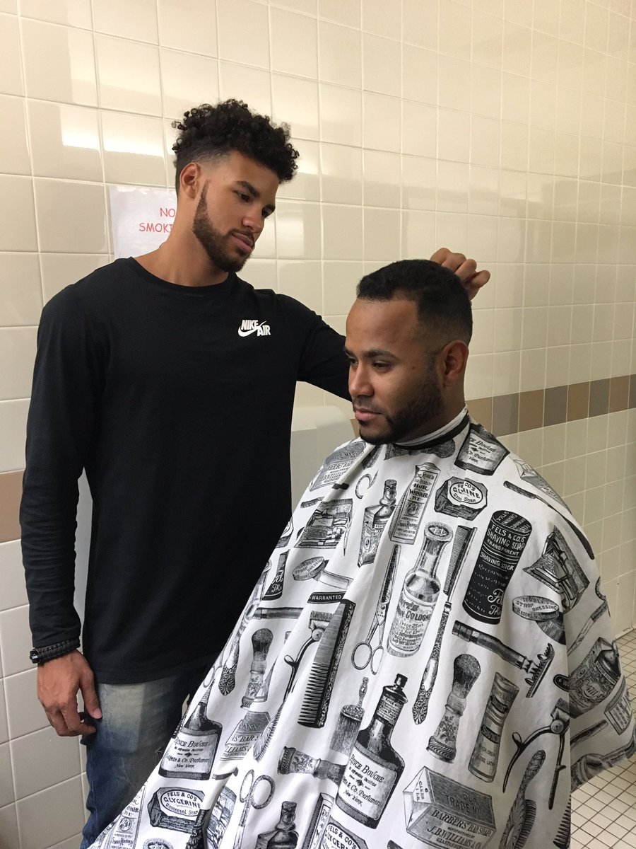 BuffaloBisons's tweet photo. Fresh cut for Gregorio Petit for #OpeningDay! #OpeningDayEssentials #Bisons30 https://t.co/tVbDIziP99