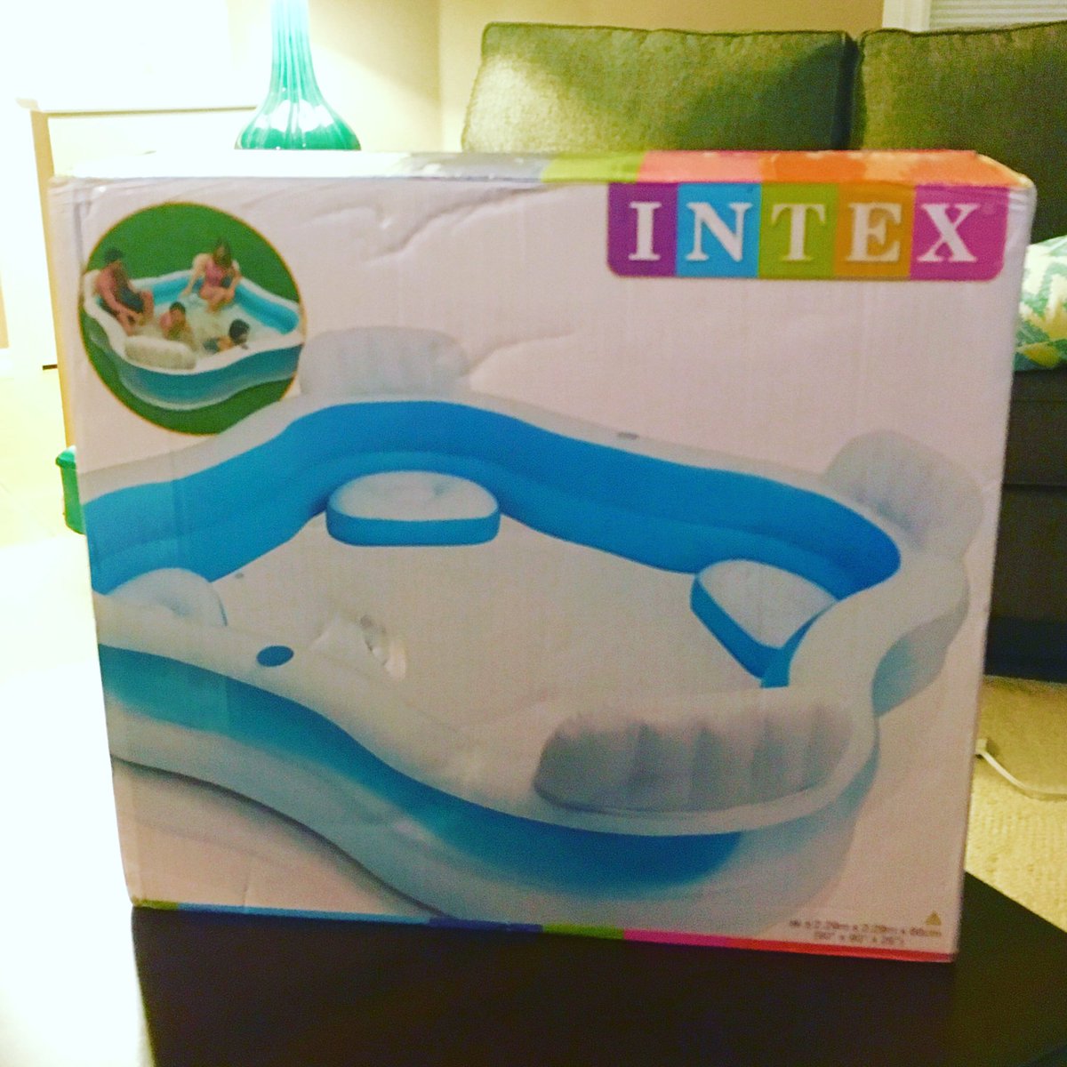 Bbbbbrandy's tweet photo. LOOK WHAT CAME IN THE MAIL, GUYS!!! #partytime #isitsummeryet? #loungepool https://t.co/omXIzLZKQp