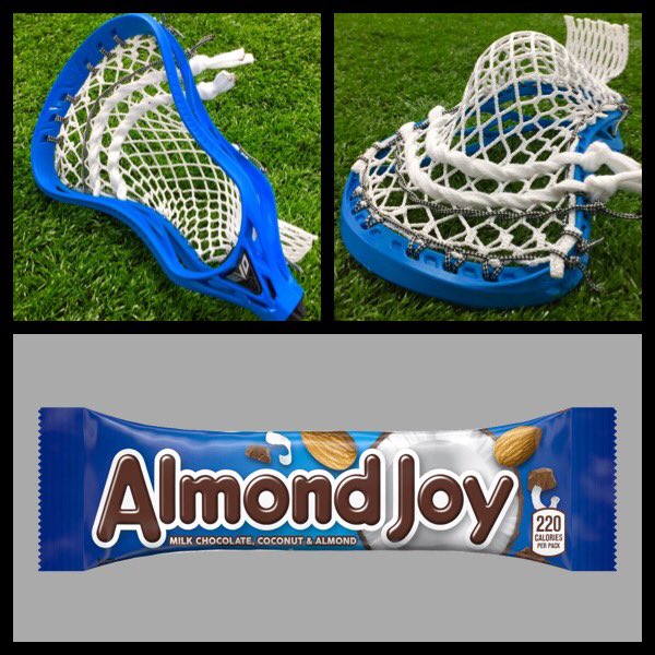 StinsonMellor's tweet photo. Almond Joy's got nuts, @warriorlax #evo5 don't.  However, the Evo5 has @ecdlax #vortexmesh Almond Joy don't.  Your move Almond Joy...... https://t.co/fIFQjRI4mc