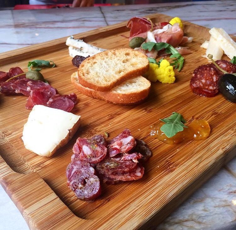 We got caught at happy hour again 🙈Dreamy charcuterie boards at Official Cibo 17th Ave @CiboCalgary Cibo Calgary with VDG Salumi 😍