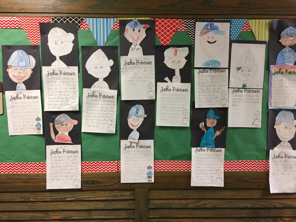#TESBulldogs #Jackierobinson #Directeddrawingandwritingactivity