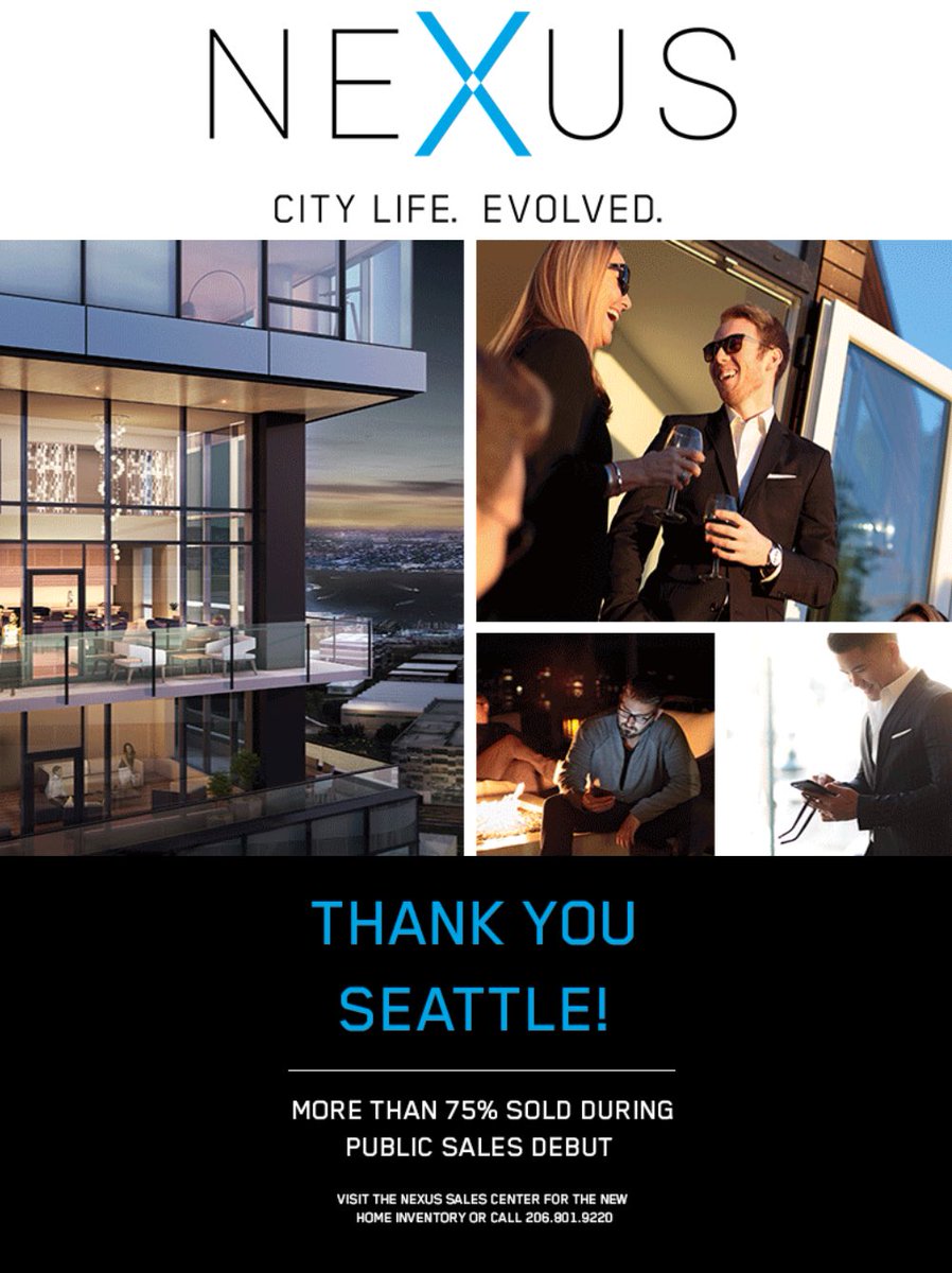 75% sold out! <a href="/SeattleNexus/">NEXUS Seattle</a> #sellingseattle BUT, there are more left!