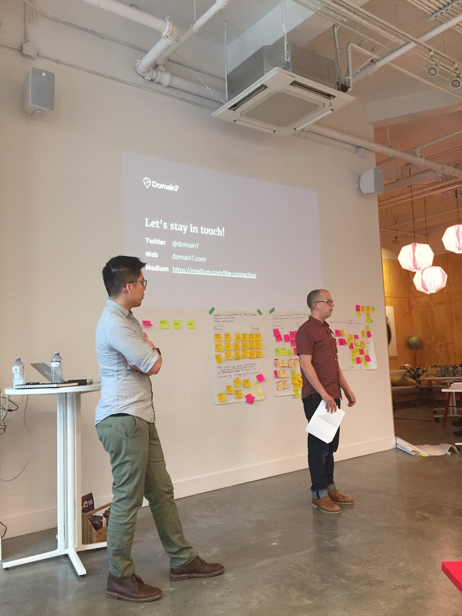 shara_lee's tweet photo. Thank you for the amazing design thinking session @domain7. Learned so much and can't wait to reuse the tools you provided! #dthink17 https://t.co/8tAKoX8hKY