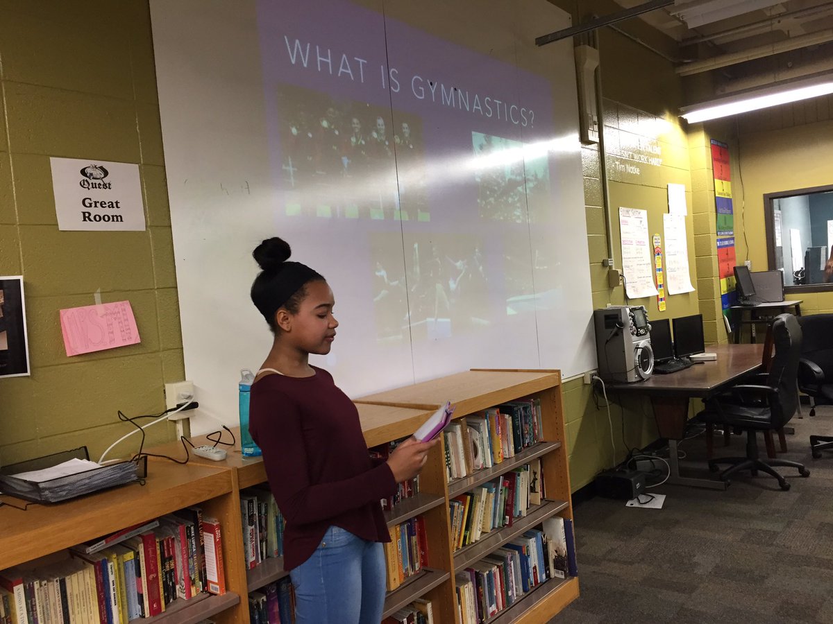 ButlerQuest's tweet photo. Student presentations day 2. #plp2017 NFL history, gymnastics, army https://t.co/wwq7v8arn6