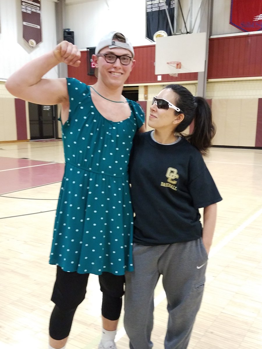 BP_MrsMachamer's tweet photo. "Ms Gamelin" with the wardrobe change!! @OC_SkillsUSA @AthleticCougars @oldcolonynhs @aaronpolansky @OC_Carpentry #WeAreOC https://t.co/5ebDasEkgs