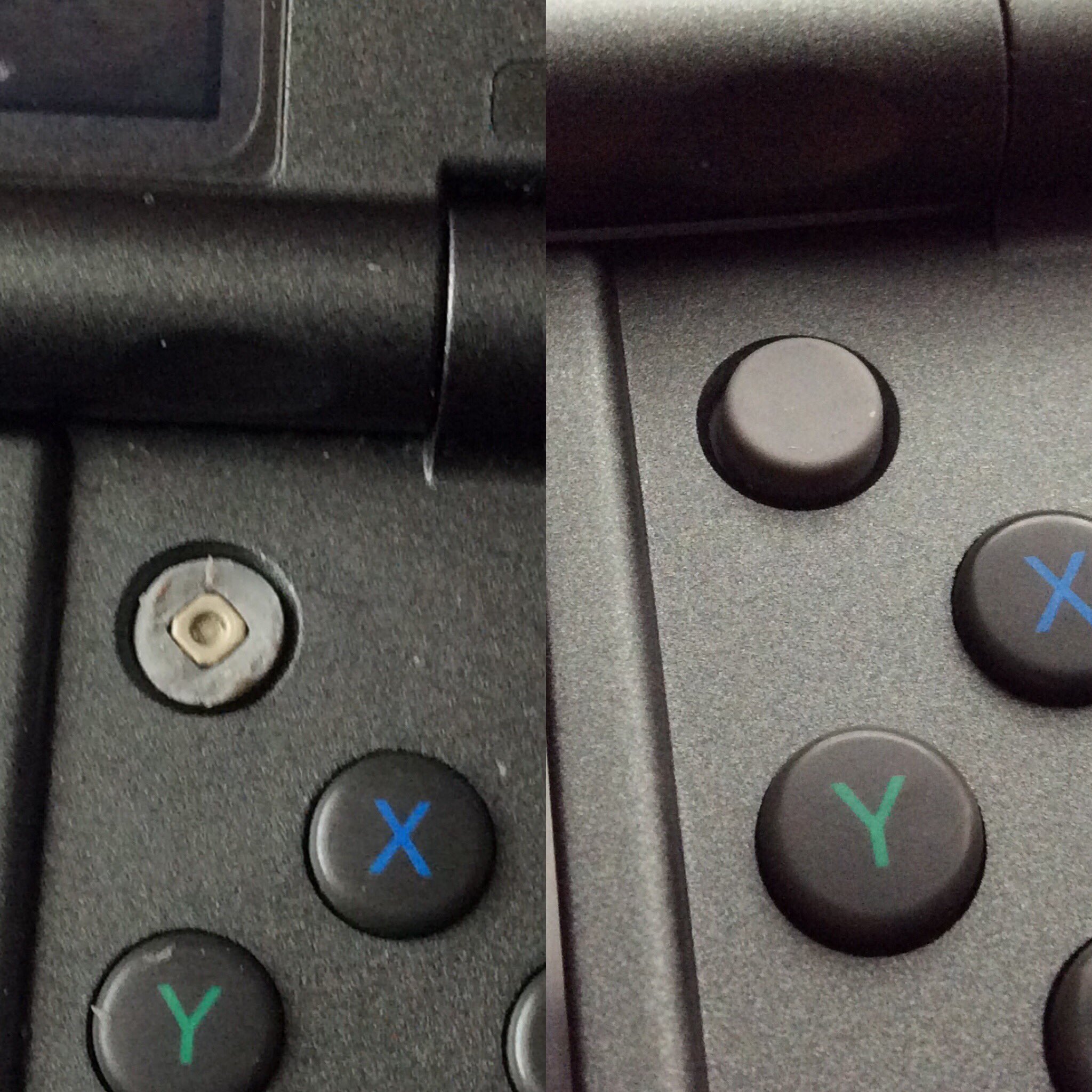 あらトモ New3dsでモンハンプレイした影響でcスティック破損した3dsが修理完了して戻ってきた O 破損と修理完了比べ画像 T Co Ctve36w01s Twitter