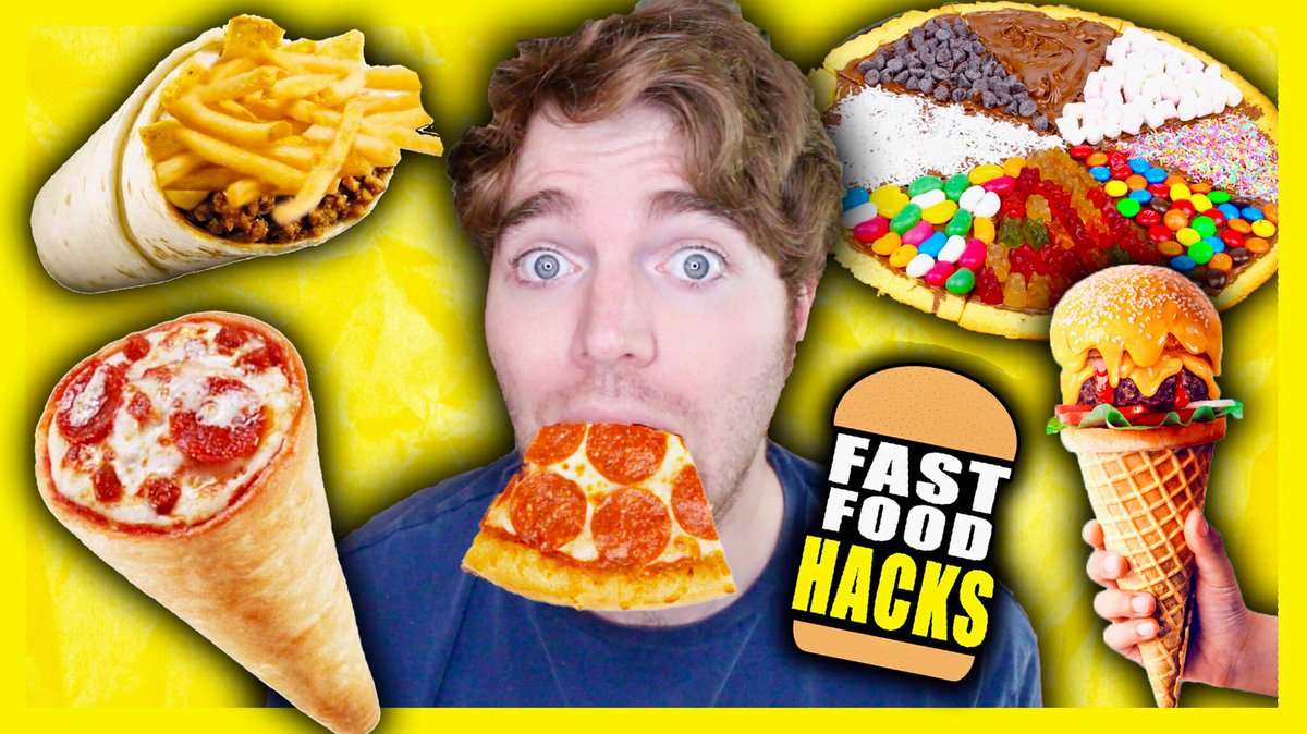 shanedawson's tweet photo. check out todays new vid! **FAST FOOD HACKS 2** https://t.co/sQ3GNmBCx3 RT ? :) https://t.co/47zh5vtXJg