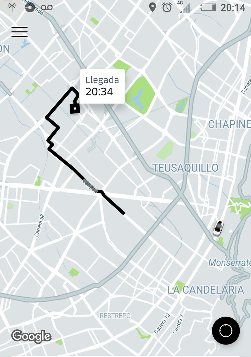 mlenislibreros's tweet image. @Uber_Col parece un bug! El carro esta donde me recogió, la franja negra supongo es lo que falta!! #uberbug