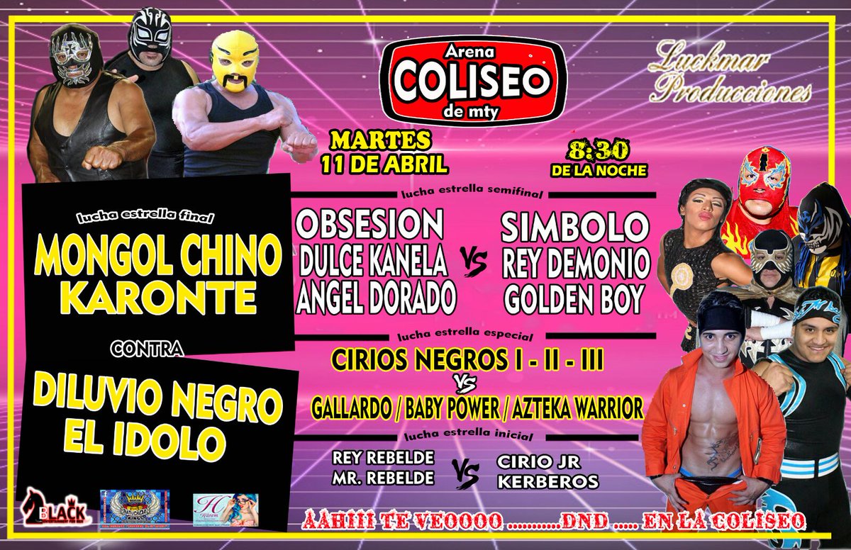 martes_nice's tweet photo. #martesnice en @ArenaColiseoMTY  te esperamos 8:30 pm
@lucinocoronado @ObsesionO @_Simbolo @ErnestoChavana  ambiente 100%familiar https://t.co/50loLrTx30