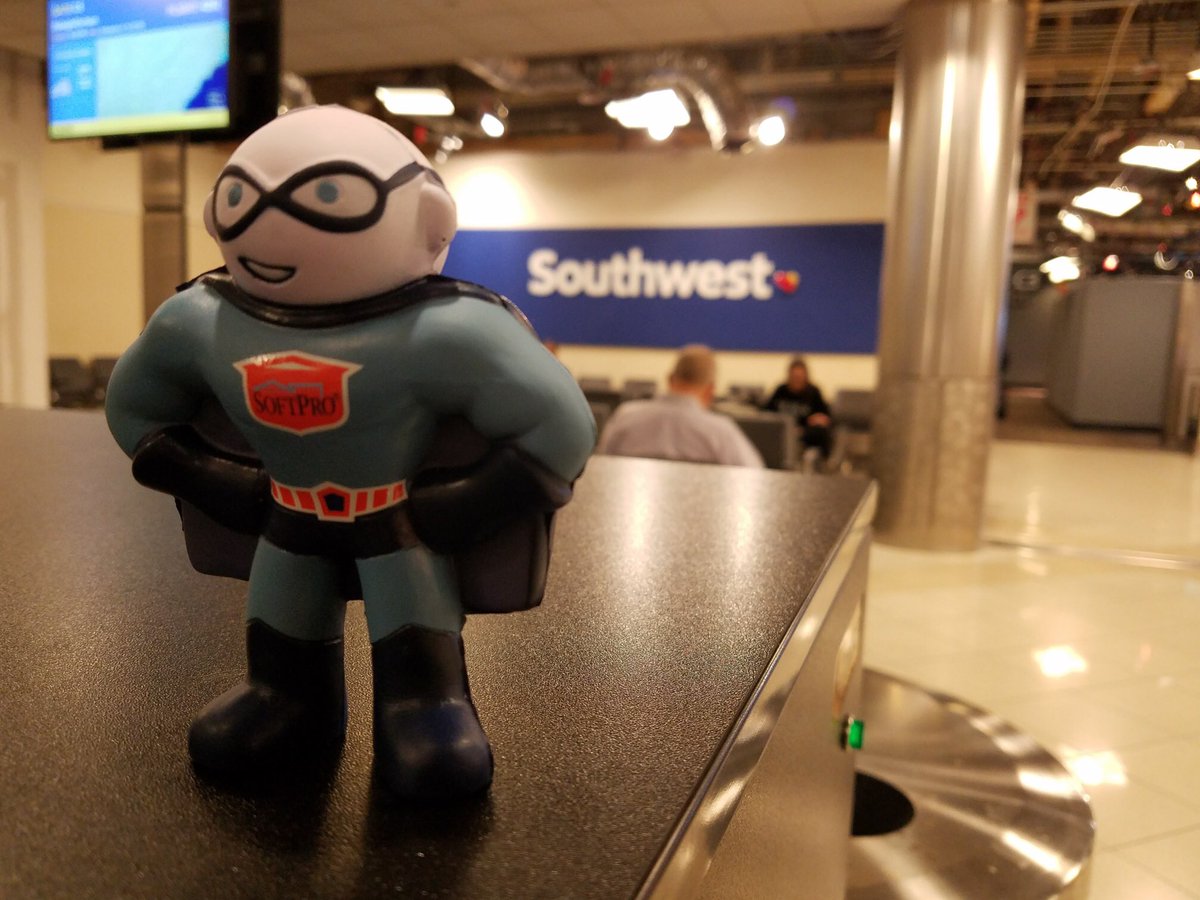 SoftProMan's tweet photo. Thank you @SouthwestAir for getting some @SoftProSoftware employees and our customers home from our conference - safe travels everyone! https://t.co/1lyKL4Wiqu