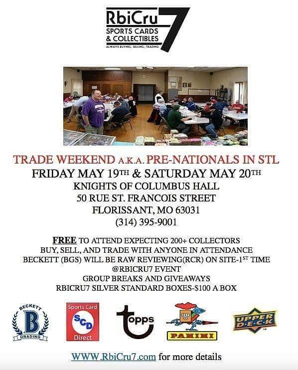 WOW only 6 weeks until #TradeWeekend May 19/20 w/@beckett_grading on site RCR grading <a href="/CardDirect/">SportsCardDirect.com</a> @GSC615 <a href="/BBEXPRESS2/">BBEXPRESS2</a> <a href="/SportsCardJunct/">Sports Card Junction LLC</a>