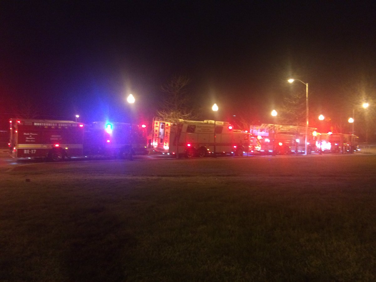 ~Dozen MoCo PD provided MCFRS escort to Baltimore. MCFRS &amp; BVFD crews joined in as Prayers were offered w/ the Gentilcore family in Balt