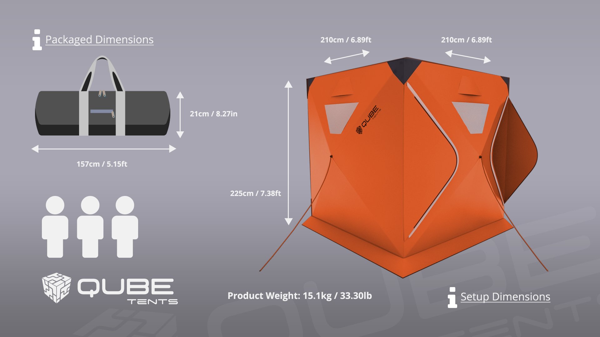 Qube tent sale