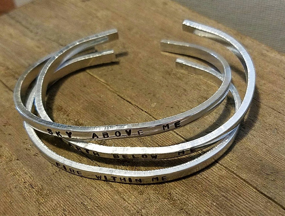 bohoimpressions's tweet photo. Grab ‘em before they sell out! Sky Above Me, Earth Below Me, Fire Within Me - Hand Stamped Cuff Bracelet #etsy

https://t.co/GHYqB8iFFT https://t.co/RATuSoXVQk