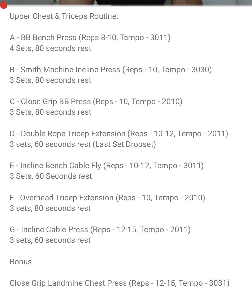 jjohnson90's tweet photo. πͺ Tonight's #Chest & #Tricep workout credit -> @TheThurstonator #Youtube #Follow #TeamBringIt #Fitness #Workout #GetBig #GymRat #Team6Pack πͺ https://t.co/S1A1Xowc0H