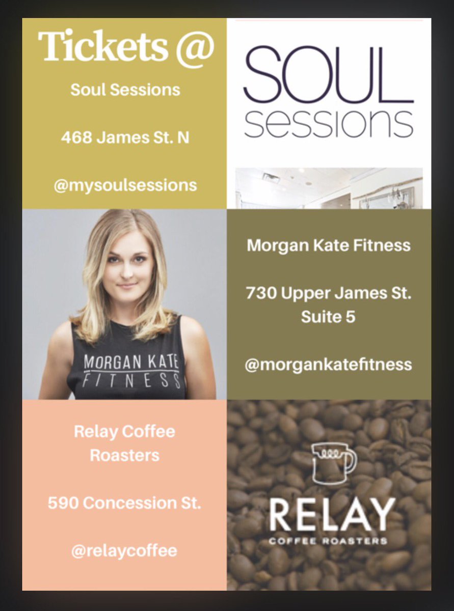 SHE Social Tickets at these Locations &amp; on Bruha bruha.com/event/848 #HamOnt Support is like no other!! 👌🏻