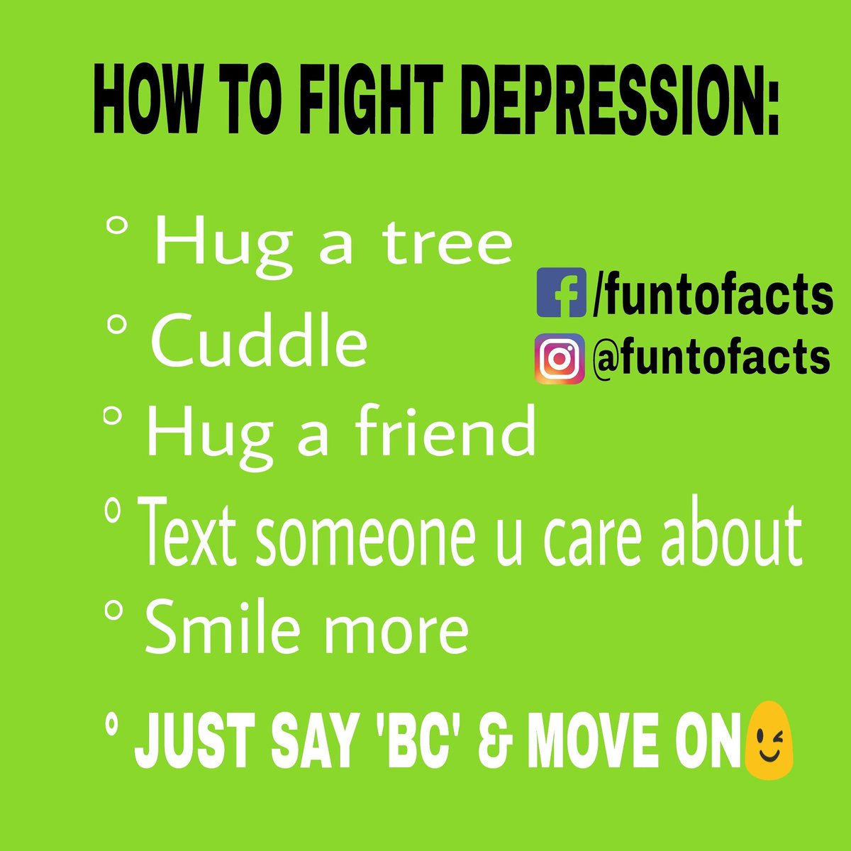 funtofacts's tweet photo. #howto #fight #depression #depressed #hug #hugs #tree #cuddle #cuddles #cuddeling #cuddelin #friend #friends #text #message #care #caring https://t.co/v04ii9IsHI