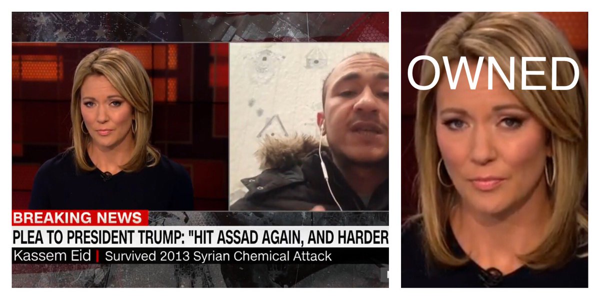 CNN hack Brooke Baldwin destroyed by Syrian refugee