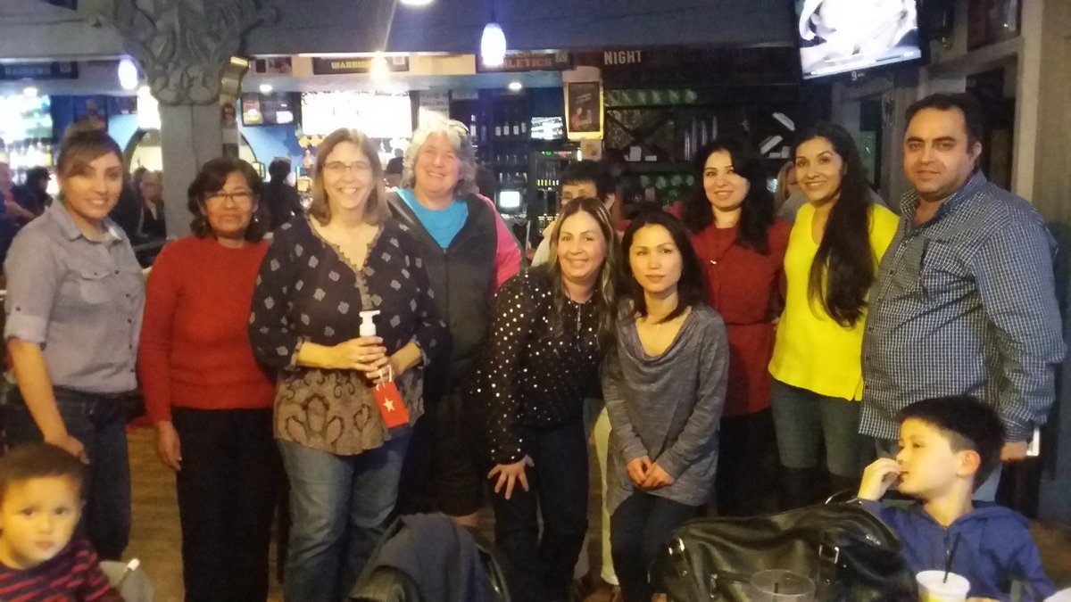 Candace Capron and I celebrating April birthdays and the start of spring break with some of our students and their families #RAS_adulted