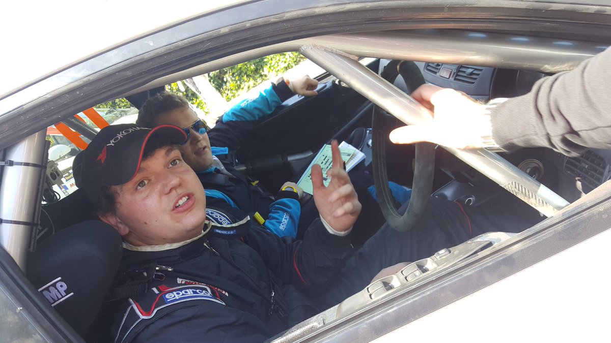 AMRallying's tweet photo. Back into service to swap back to gravel tyres. Not a fan of Porlock - glad to get it out the way. Aiming for a solid finish now. 
#SSR17 https://t.co/PAVdCSmHhN