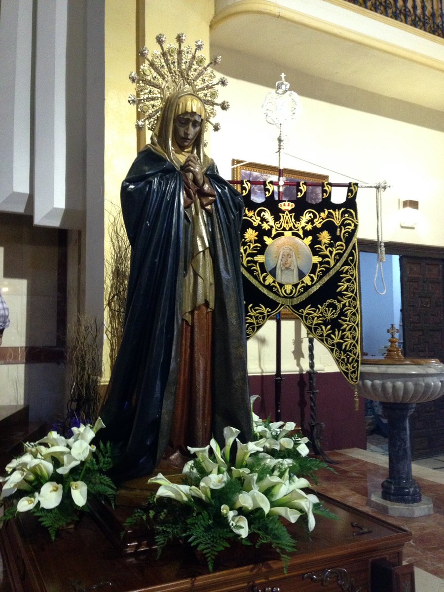 Ya está preparada la Virgen de la Soledad de los Pobres para su traslado👏🏼 <a href="/virgenmarraja/">Agrupación Stma. Virgen de la Soledad</a> 

A las 19:00h en San Diego.