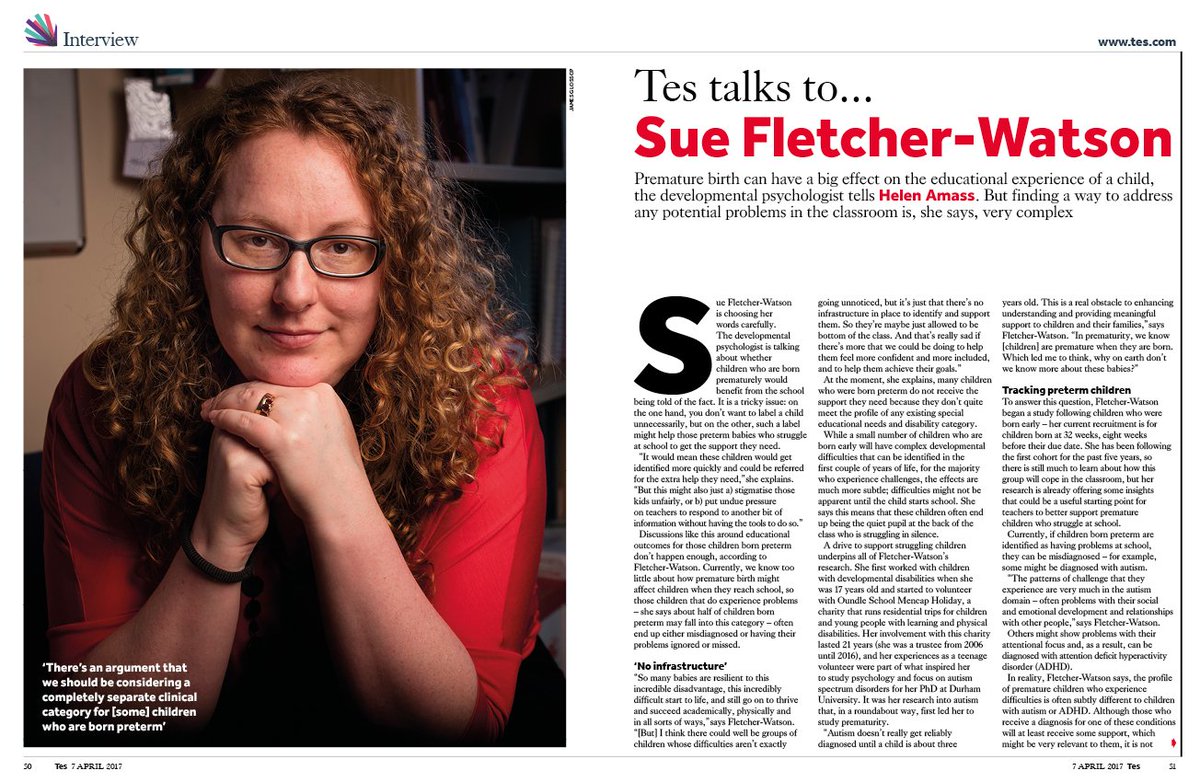 tes's tweet image. Meet the researcher looking at whether being born prematurely has an impact on educational outcomes – and if so, whether schools can help...