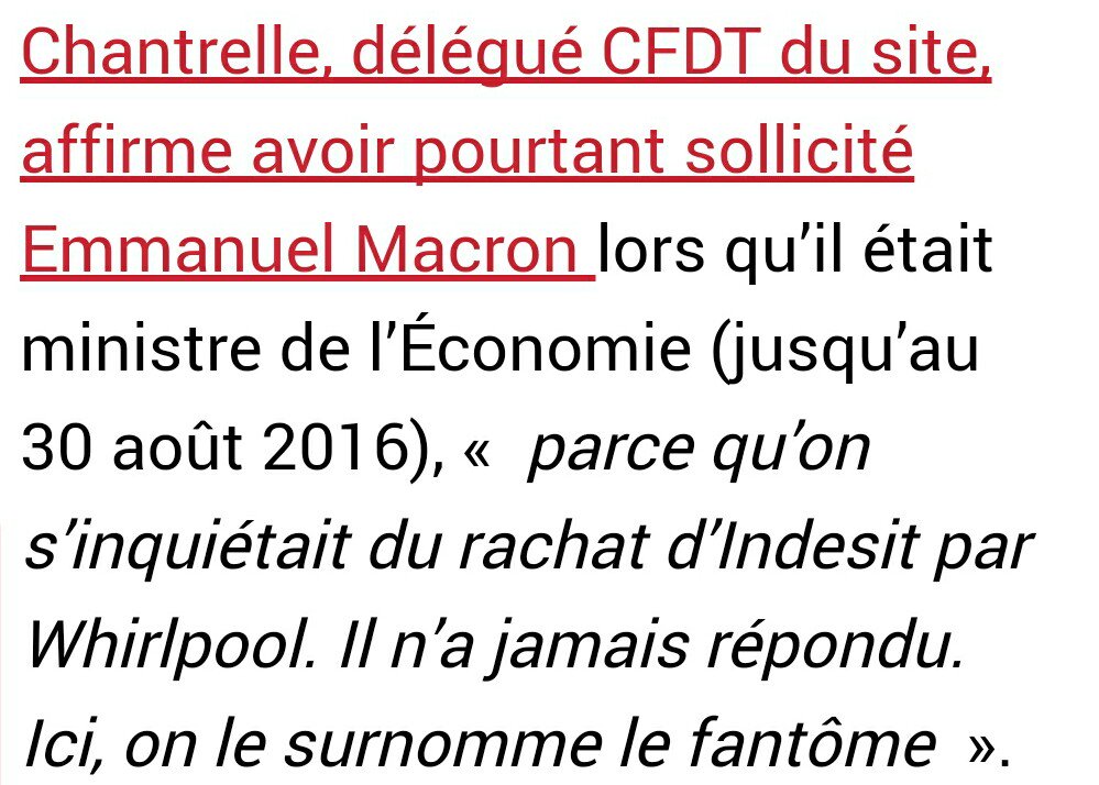 L'affaire Whirlpool: le ministre FH fantôme Macron 😒 je ne vote pas pour ça. #FillonPresident