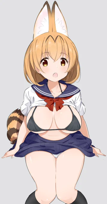 うぅ…サーバルちゃん……なんて体してるんだぁ…。 