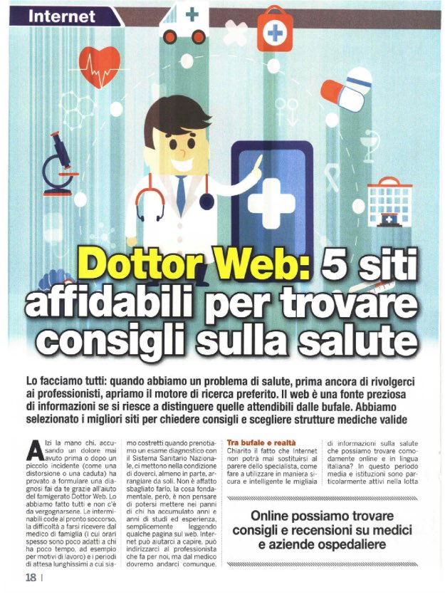 elirossa's tweet image. Per Computer Deal il sito di @Fondaz_Veronesi è il più affidabile per trovare informazioni di #salute e non solo. #computerdeal