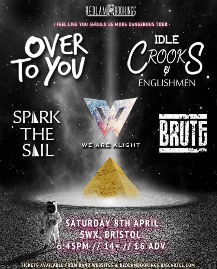 WeAreAlightuk's tweet photo. Tonight is the night! We are smashing the stage @swxbristol with @BandBrute @overtoyouband @ICandEnglishmen #livemusicbristol #bristolmusic https://t.co/Wd7w3S5swt