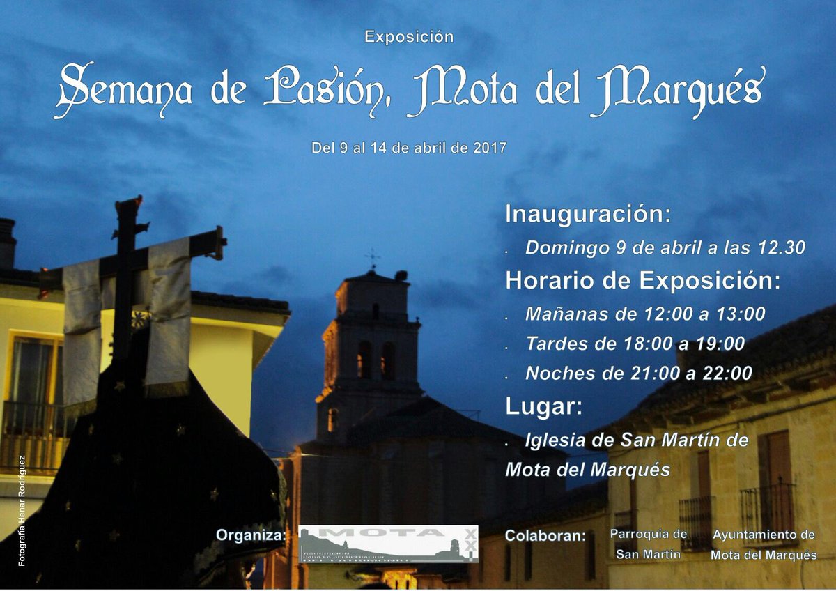 ArepaMotaXXi's tweet photo. Disfruta de nuestra #SemanaSanta #motadelmarques #SemanaDePasión @SemanaSantaCyL @culturacyl @CyLesVida @archiValladolid @turvalladolid Ven! https://t.co/Os3IcF7Lhk