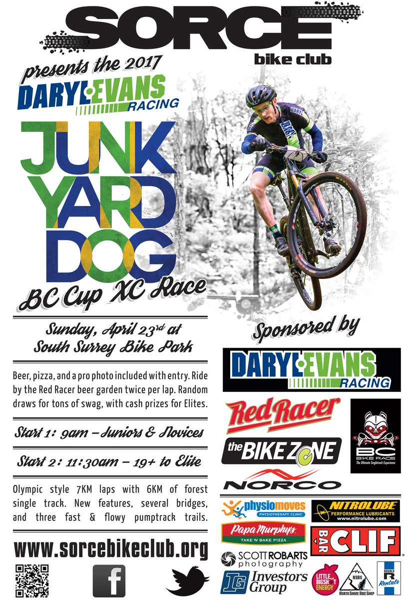If you love mountain bike racing, check out the Junk Yard Dog XC race on Sunday April 23rd! #junkyarddogXC