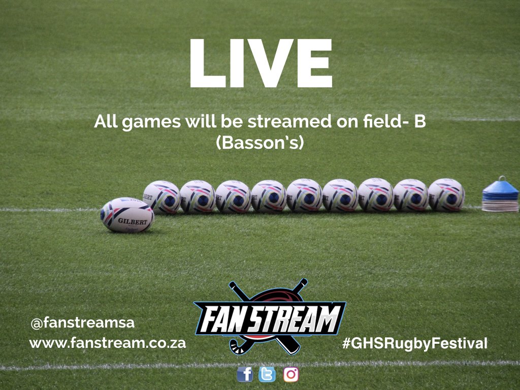 FanStreamSA's tweet image. WE ARE STREAMING BOTH FIELDS! #FanStreamSA #GHSRugbyFestival @glenwoodhigh