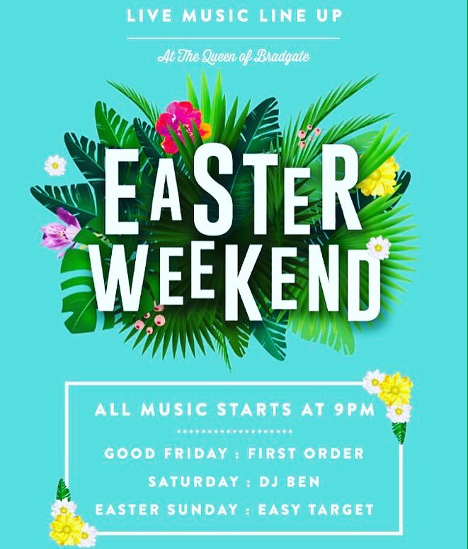 Firstorder_Band's tweet photo. Looking for something to do this Easter weekend? We're playing the @qobpub on good Friday #gig #firstorderband https://t.co/WNCPo1Cumf