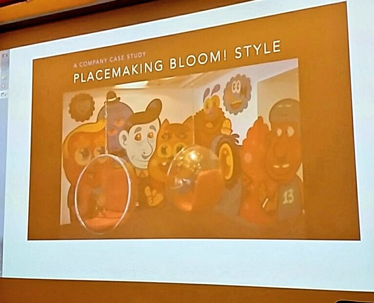 MyCity2017's tweet photo. Placemaking @HotelBLOOM style w creative design spaces in cities. Businesses can help govs to build liveable cities 4 all #PU17 #mycity2017 https://t.co/SqW1xAM9oQ