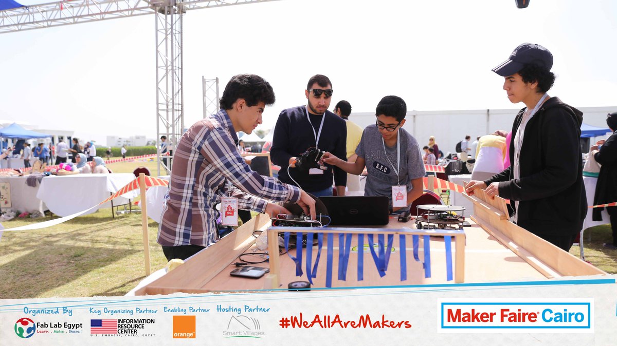 makerfairecairo's tweet photo. الميكرز بيستعدوا عشان يستقبلوكوا وهانبدأ الساعة 11
#كلنا_ميكرز
#ميكرفير_القاهرة
#WeAreAllMakers
#MFC17 https://t.co/lBUIwNBlch