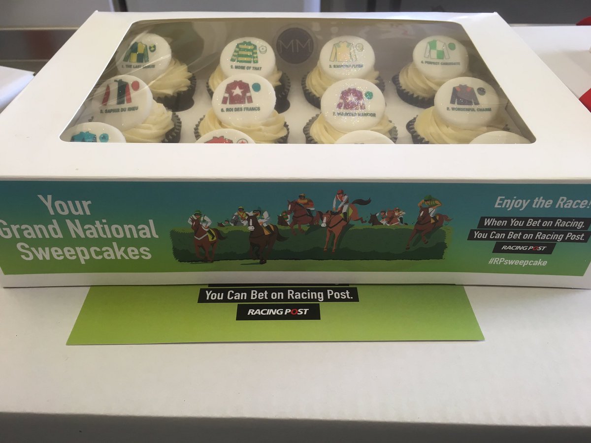 MiriamsMunchies's tweet photo. Make your choices for #sweepcake. @RacingPost #grandnational @Alice_Everitt https://t.co/XJzI2gluP3