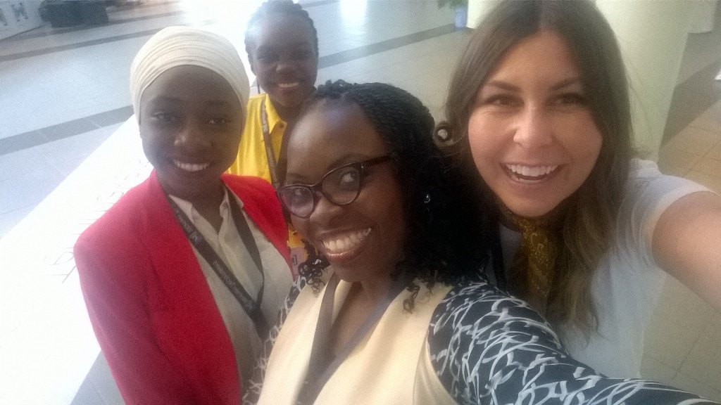 TechnovationNig's tweet photo. #WTM17 Very exciting already. Full fun with Google team. @mercy_orangi , Pretty Britt Deyan. #Technovation2017 https://t.co/QZuIjMJM5Z