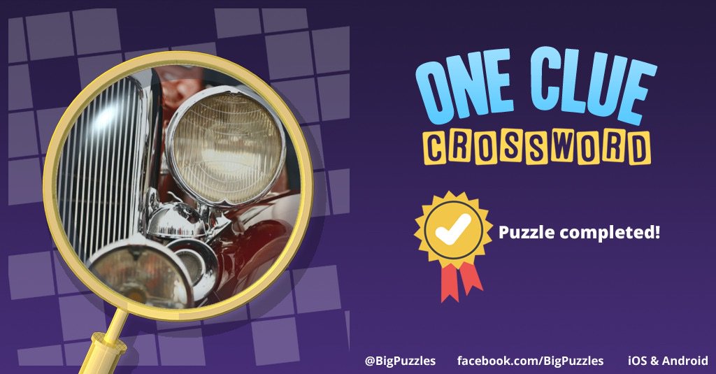 I completed a puzzle in One Clue Crossword. Play now for free!
onecluecrossword.com #OneClueCrossword