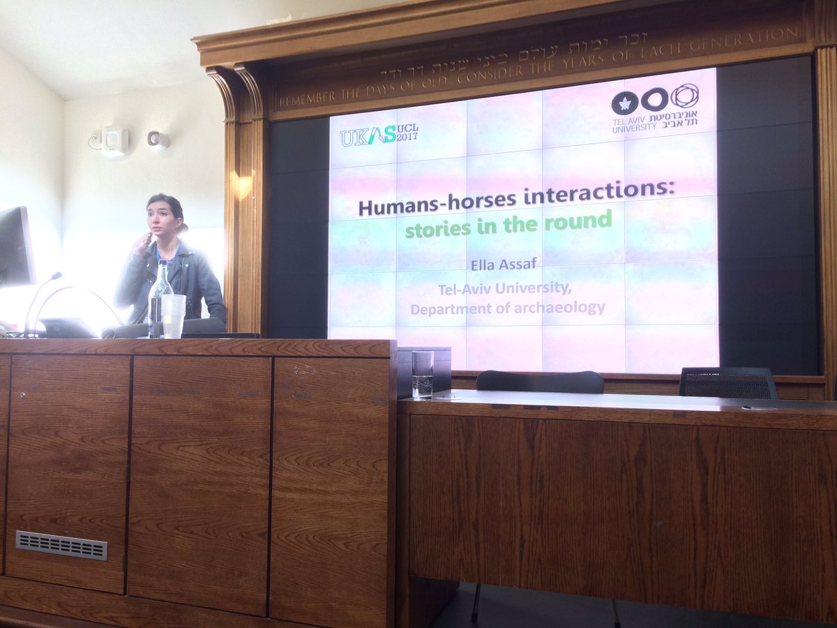 UKAS2017's tweet photo. Ella Assaf is now speaking about human and horse interactions in the palaeolithic #UKAS2017 https://t.co/gmszab2muC