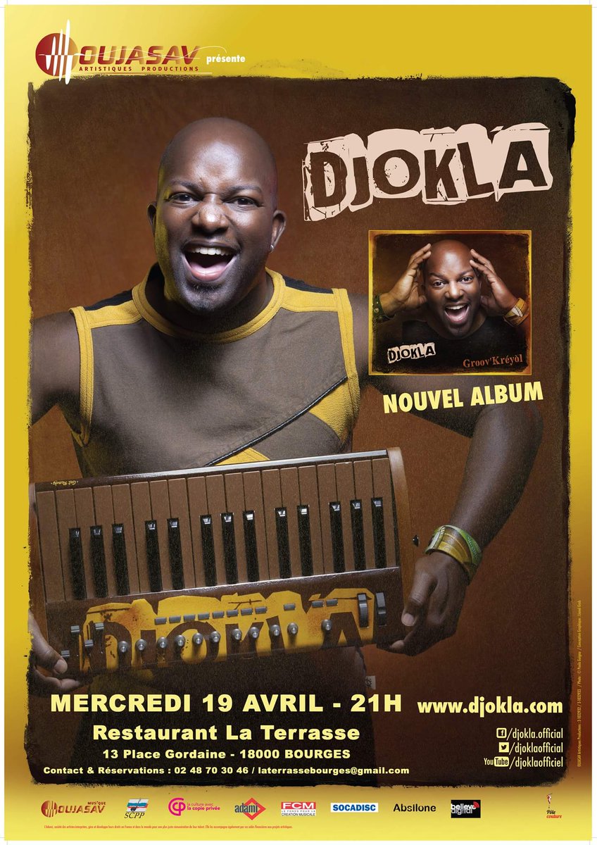sarteauxsandra's tweet photo. #agenda #concerts @Djoklaofficial #GroovKreyol #Tour2017 #PrintempsdeBourgesoff https://t.co/dSS7cVgPnl